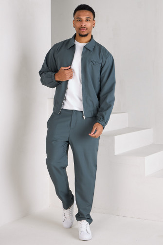 Ensemble 2 pièces veste + pantalon gris