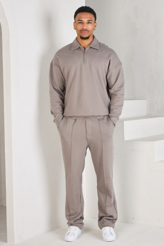 Ensemble 2 pièces sweat + jogging gris foncé