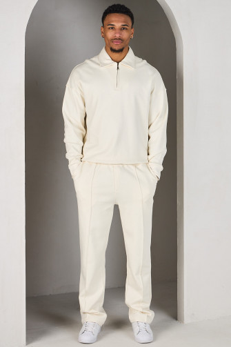 Ensemble 2 pièces sweat + jogging écru