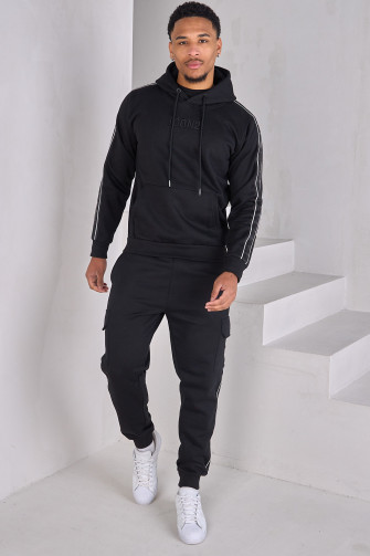 Ensemble 2 pièces sweat + jogging noir Icon
