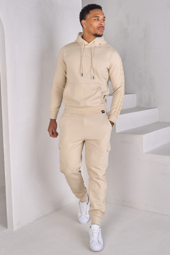 Ensemble 2 pièces sweat + jogging beige Icon