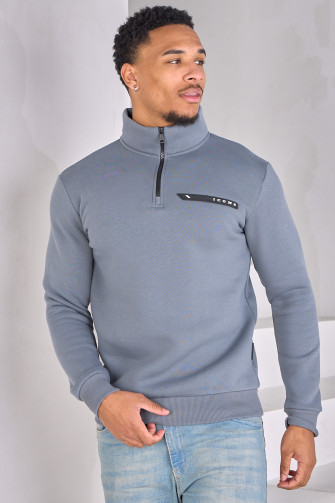 Sweat gris polaire ICON