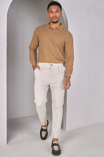 Pull camel texturé