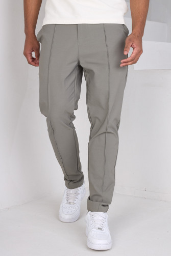 Pantalon cintré taupe