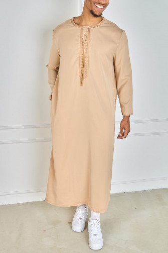 Qamis Beige Traditionnel