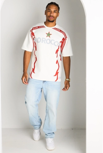 Tee-shirt blanc à inscriptions