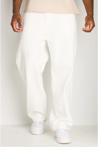 Jean blanc coupe droite