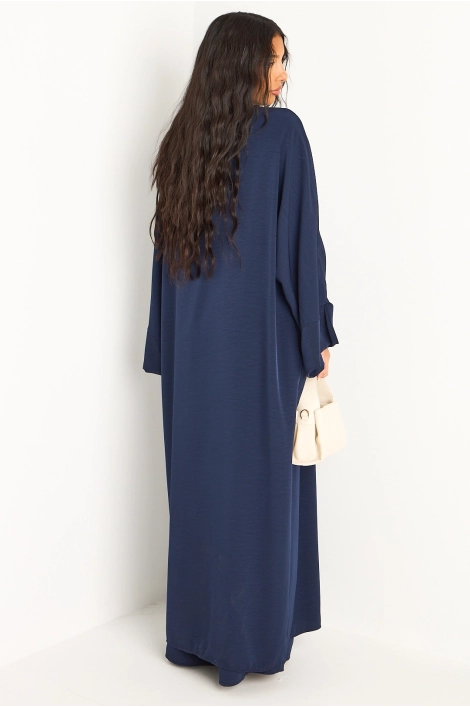 Ensemble deux pièces bleu marine pantalon + kimono