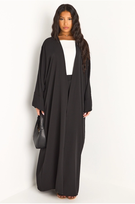 Ensemble deux pièces noir pantalon + kimono