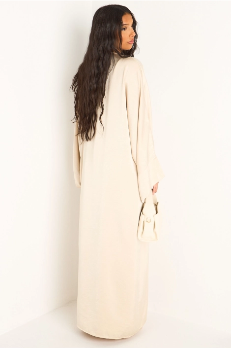 Ensemble deux pièces beige pantalon + kimono