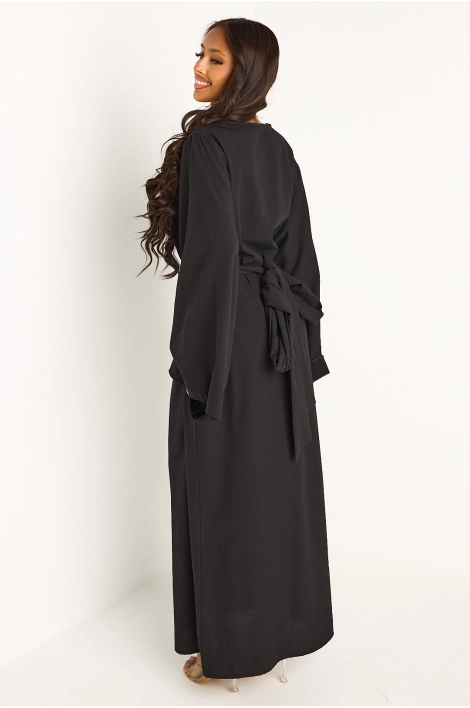 Abaya cintrée noire