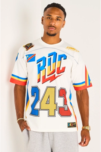 Tee-shirt blanc à inscription '' RDC 243 "