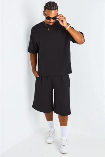 Ensemble 2 pièces t-shirt + short noir