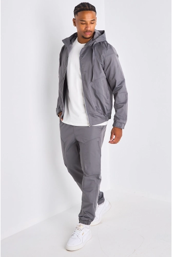 Ensemble 2 pièces : veste + jogging gris