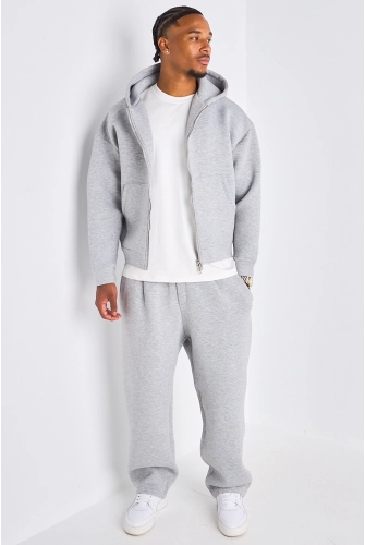 Ensemble 2 pièces : veste à capuche + jogging gris
