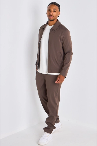 Ensemble 2 pièces : veste + jogging marron