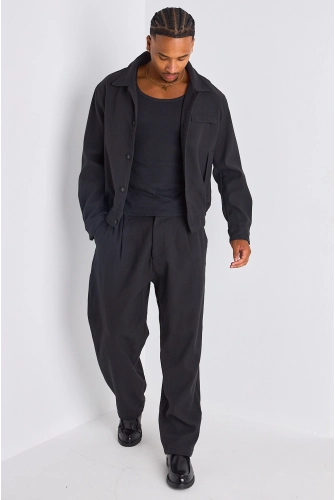Ensemble 2 pièces : veste + joggerpant noir