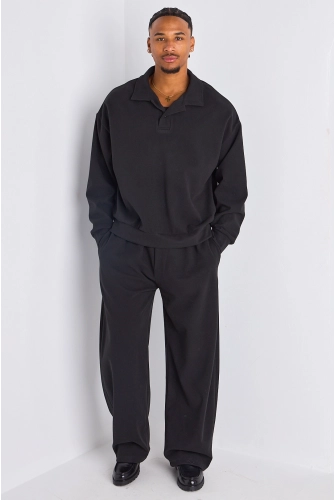 Ensemble 2 pièces : sweat + jogging noir