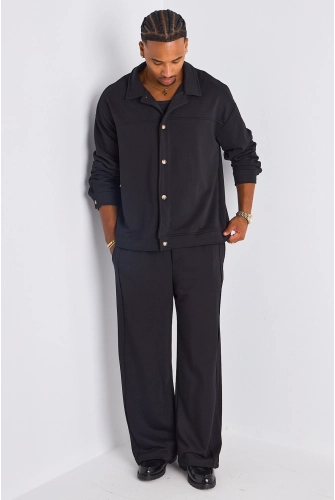 Ensemble 2 pièces : veste + jogging noir