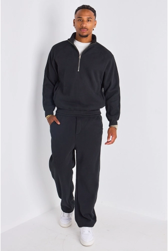 Ensemble 2 pièces : pull + jogging noir