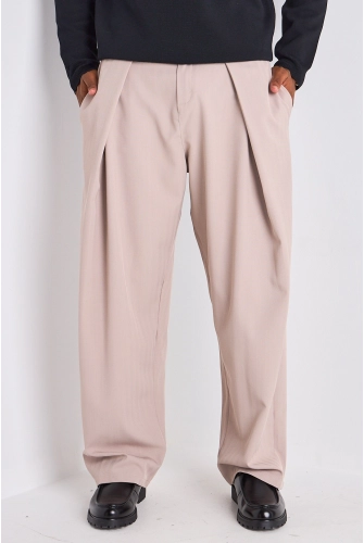 Pantalon à pince taupe