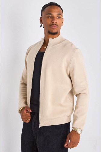 Gilet à manches longues basic beige