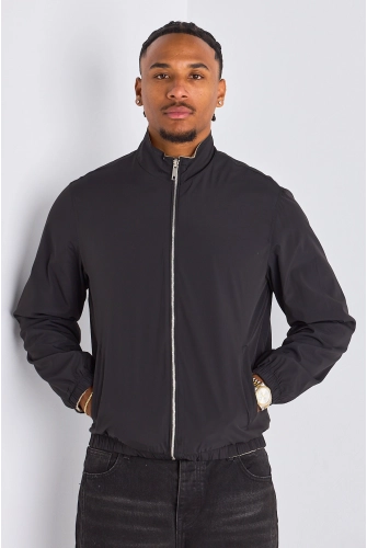 Veste réversible noir à intérieur beige