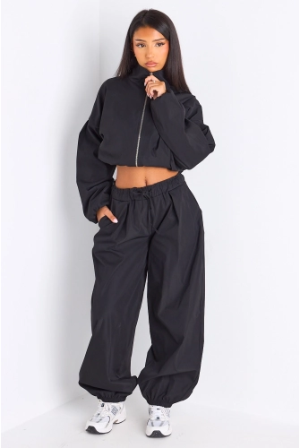 Ensemble deux pièces noir veste + pantalon