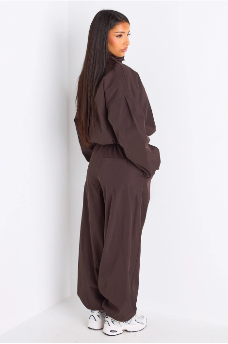 Ensemble deux pièces marron veste + pantalon