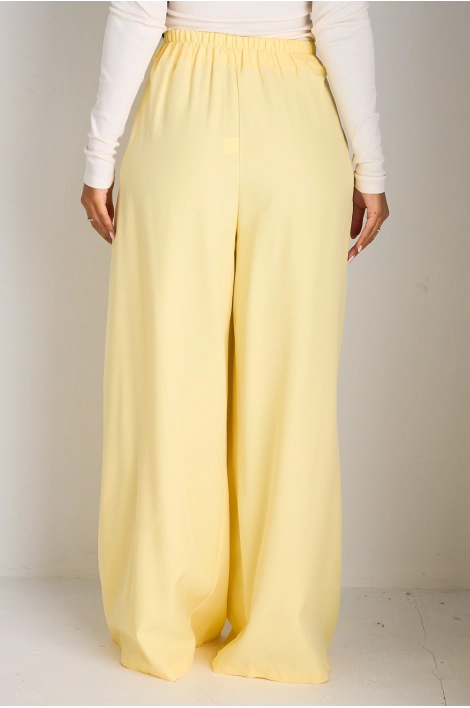 Pantalon tailleur jaune