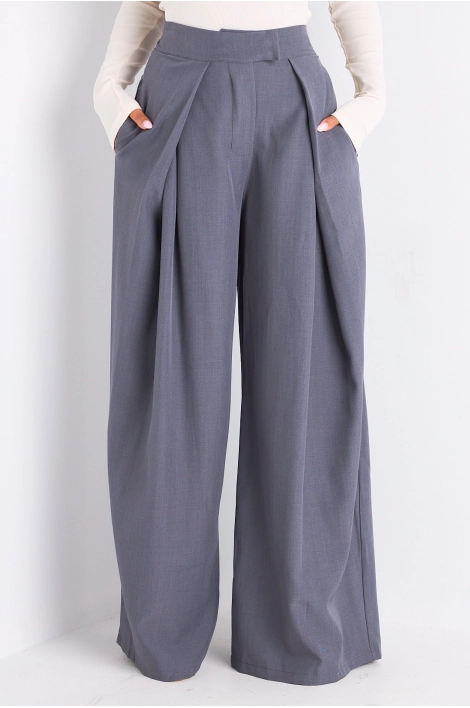 Pantalon tailleur gris