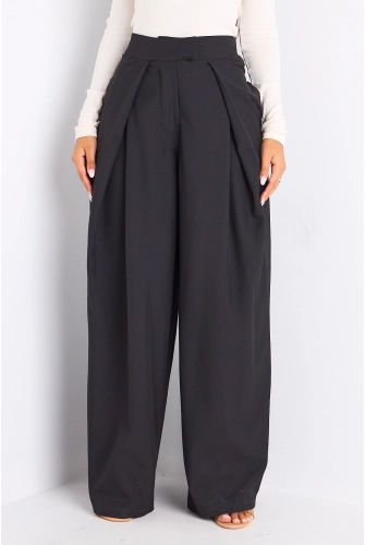 Pantalon tailleur noir