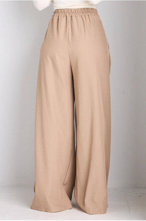 Pantalon tailleur taupe