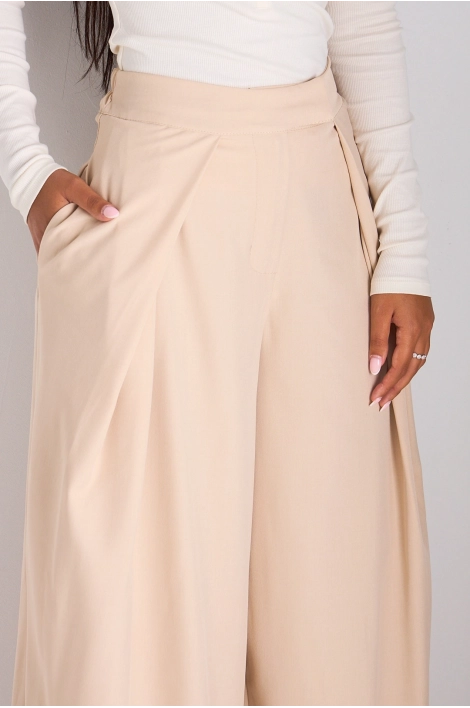 Pantalon tailleur beige