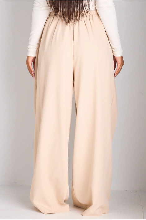 Pantalon tailleur beige
