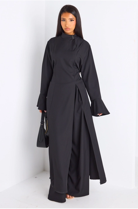 Ensemble 2 pièces : blouse + pantalon noir
