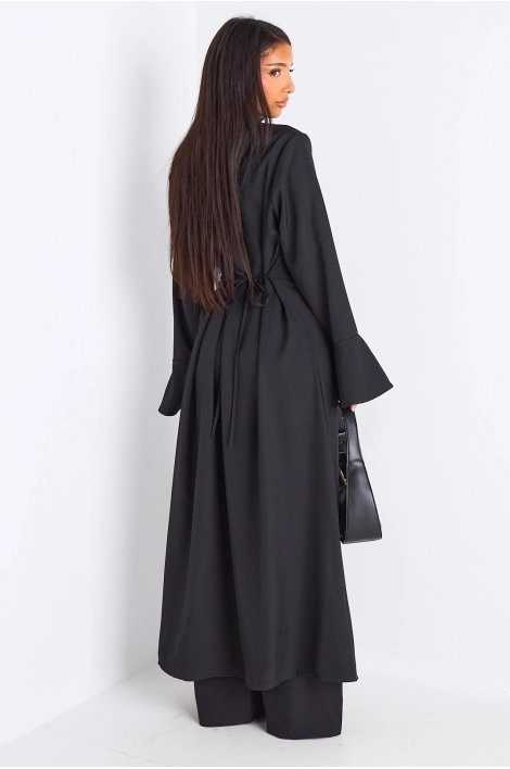 Ensemble 2 pièces : blouse + pantalon noir