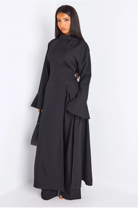 Ensemble 2 pièces : blouse + pantalon noir