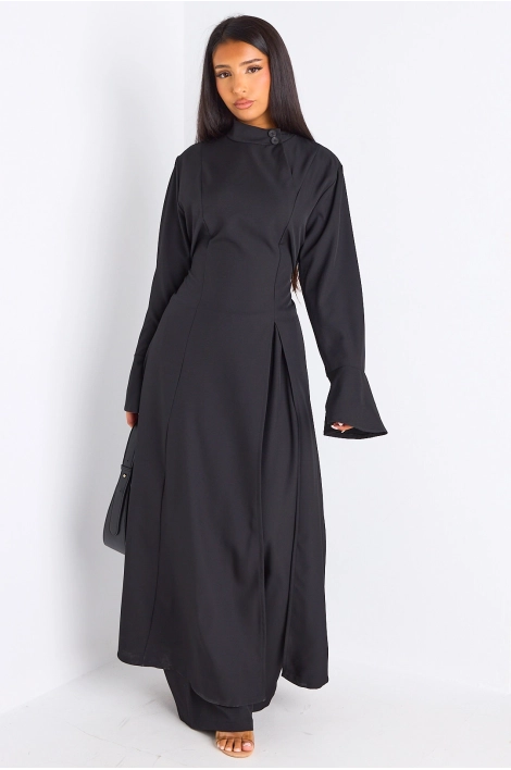 Ensemble 2 pièces : blouse + pantalon noir