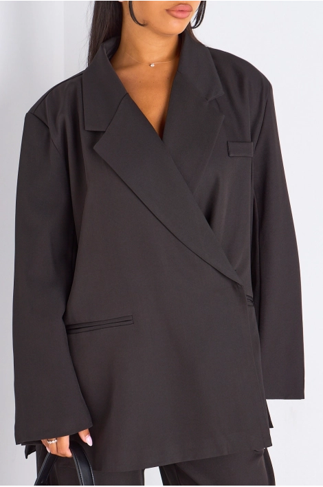 Ensemble 2 pièces : blazer + pantalon tailleur noir