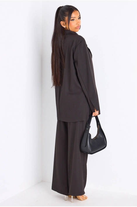 Ensemble 2 pièces : blazer + pantalon tailleur noir