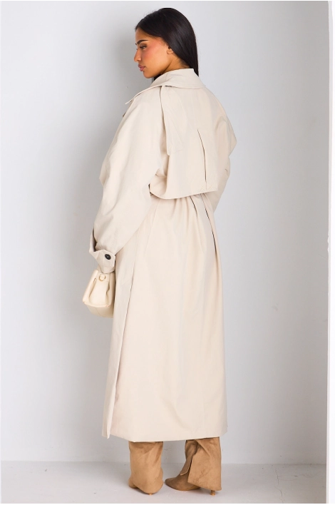 Trench long beige
