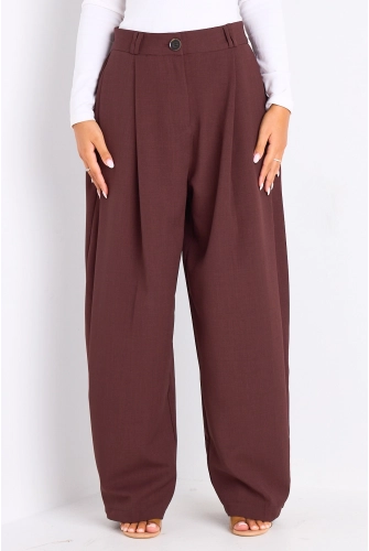 Pantalon de tailleur bordeaux