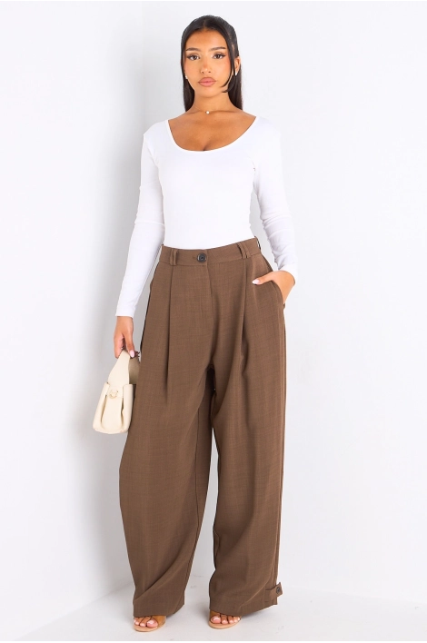 Pantalon de tailleur marron