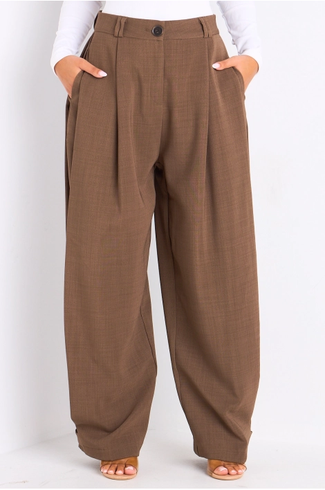 Pantalon de tailleur marron