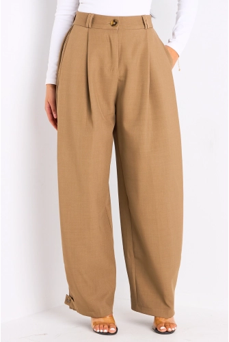 Pantalon de tailleur camel