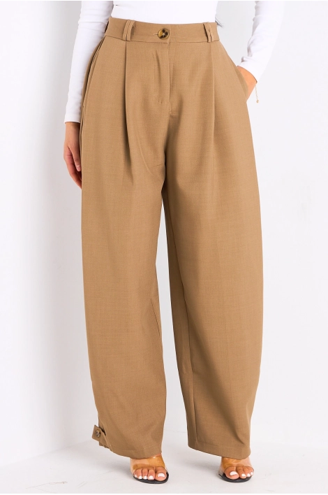 Pantalon de tailleur camel