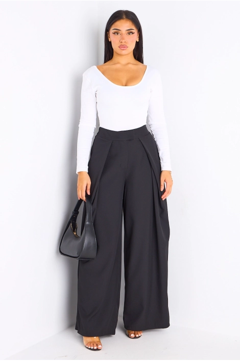 Pantalon palazzo noir