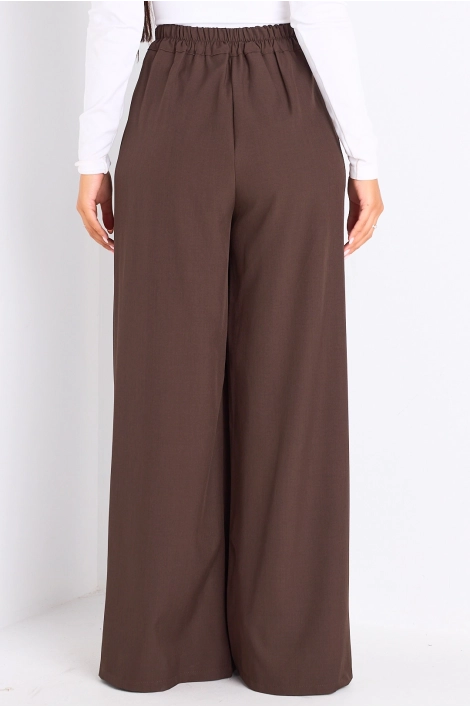 Pantalon palazzo marron