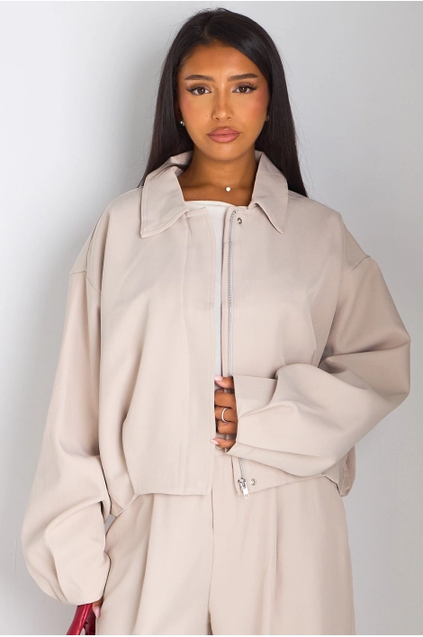 Veste courte beige
